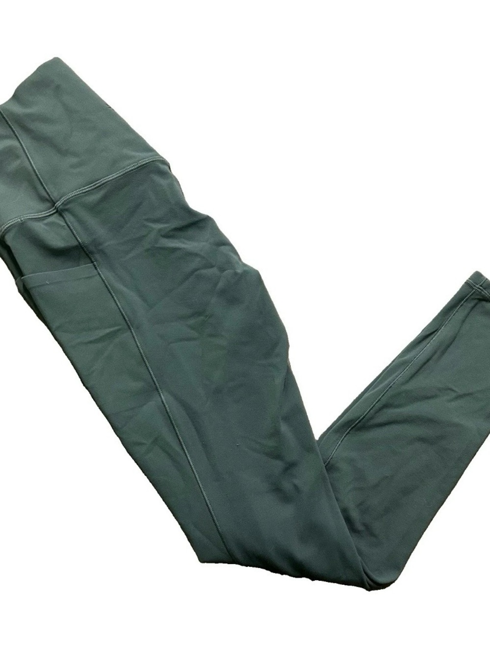 Women’s Athleta Green Leggings Side Pocket Size Small